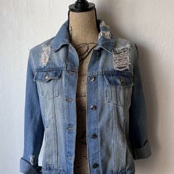 Distressed Jean Jacket