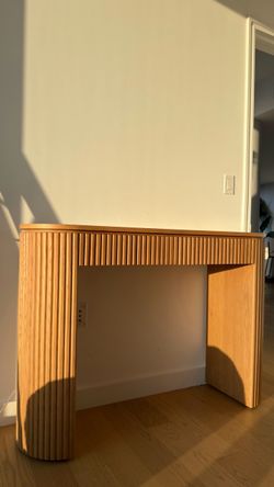 RH Byron Console Table with Drawers – Light Oak | 48” | Like New