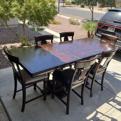 Large Dining Table & 6 Chairs 