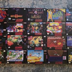 Lot of 20 Replacement Snes Boxes, Brand New.  Read The Description.