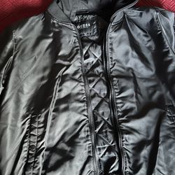 Guess Bomber Jacket W/ Hoodie