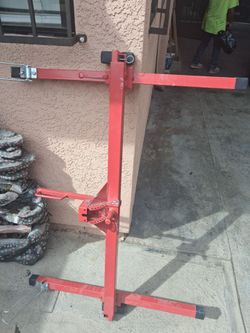 Red Steel Drywall Panel Lift