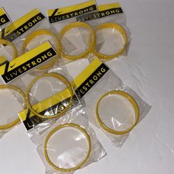 Live Strong Bracelets All 8 Together