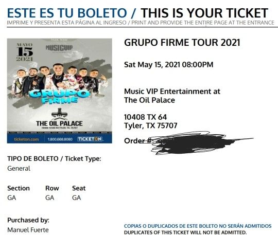 Grupo Firme Tickets