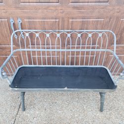 *** WROUGHT IRON BENCH ***