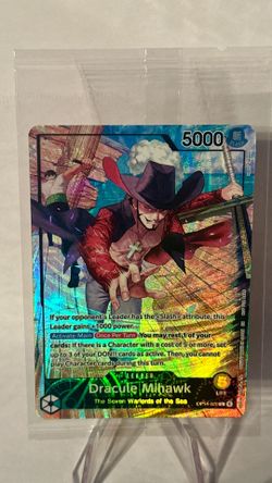 PSA Magazine Dracule Mihawk OP14-020 Foil Holo One Piece Sealed Promo