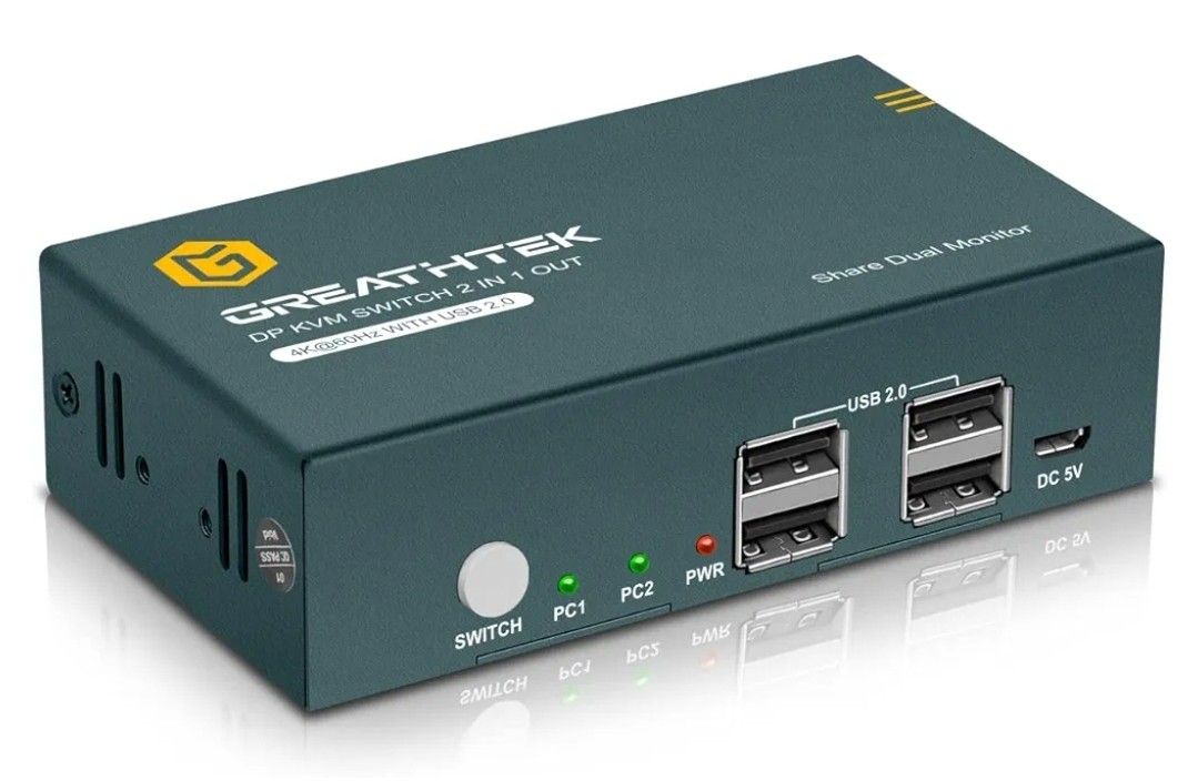 CONECTOR PARA MONITOR DUAL/DISPLAY PORT SWITCH DUAL MONITOR