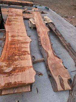Live edge wood slab