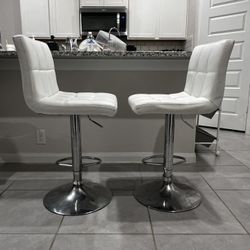 Set of 2 - Adjustable Bar Stool