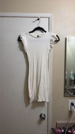 White summer short dress
