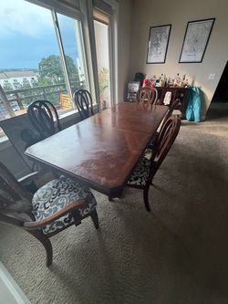Solid oak table