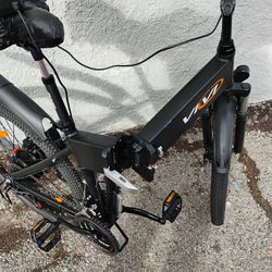 Vivi Electric Bike for Adults, 1000W Peak Folding Electric Mountain Bike