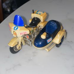 Vintage Police Motorcycle minifigures