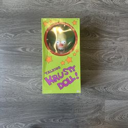 Vintage Talking Krusty the Clown Doll in Original Box – The Simpsons 