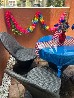 PATIO SET, RATTAN, COOL CHAIRS