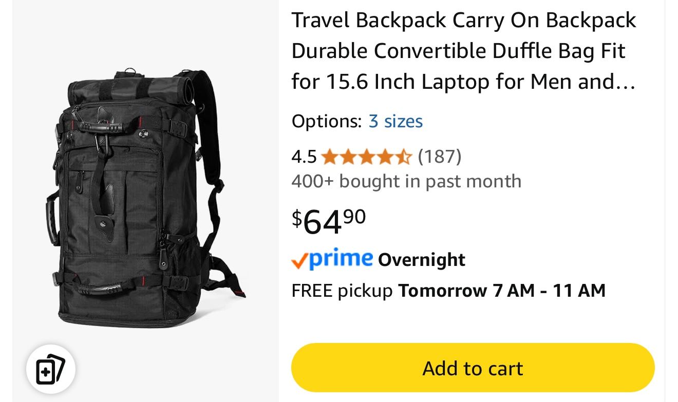 Travel Bag pack