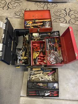 Tool boxes and tools