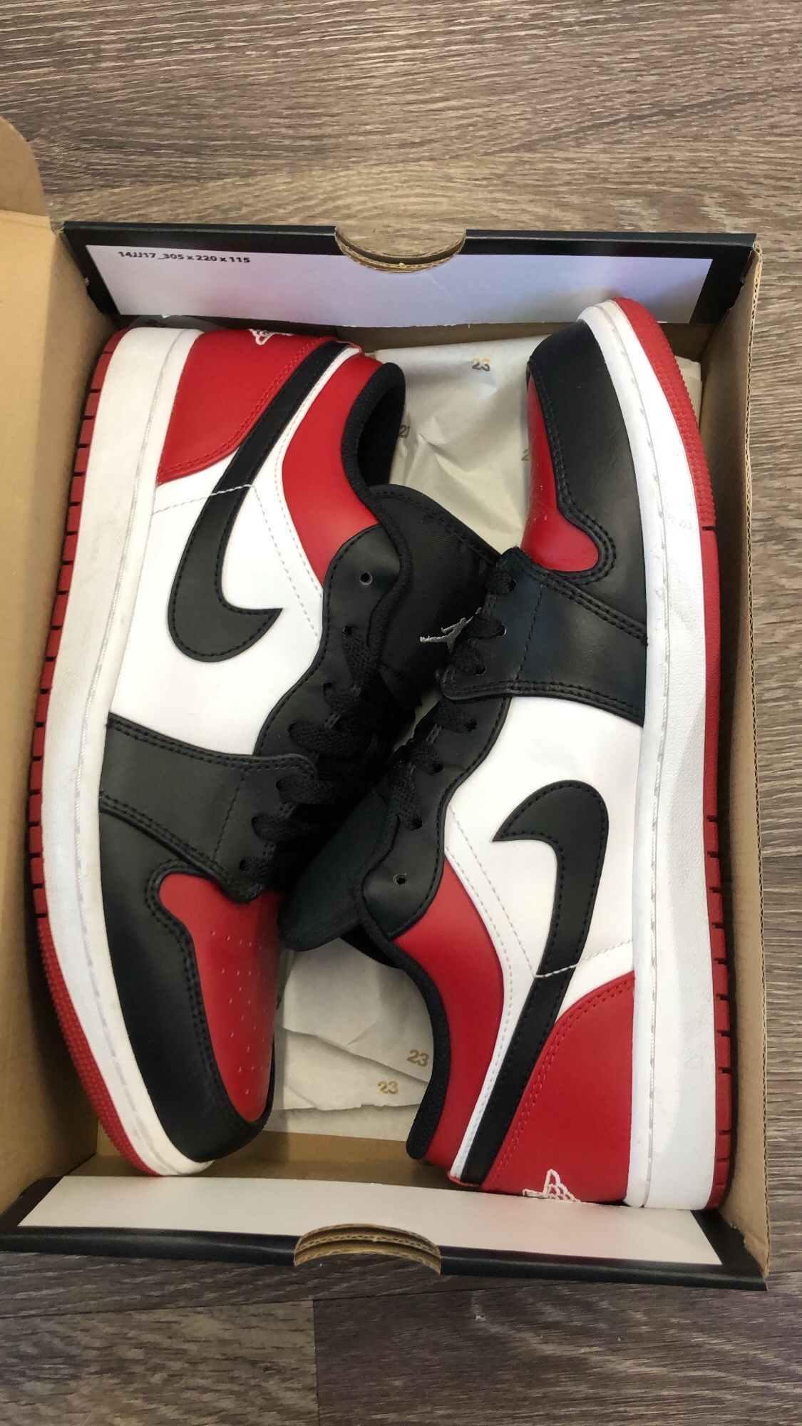 Air Jordan 1 Low Retro “Bred Toe”
