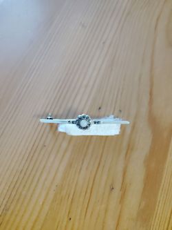 Antique Sterling Silver Brooch With Marcasite Accent