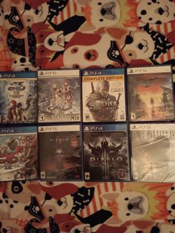 Playstation Lot 4 Sealed and 4 Like New