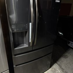 Regrigerator  4 Door Black Stainless Steel Frigidaire 