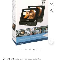 7" Dual Screen DVD Player 