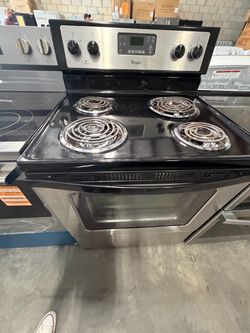 Whirlpool Electric Coil Range Stainless Steel