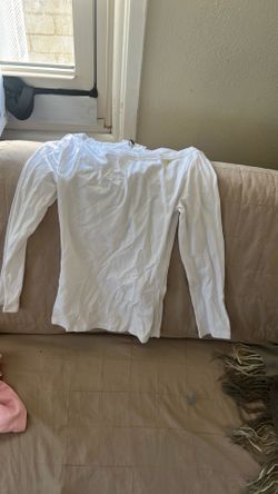 Zara white long sleeve shirt