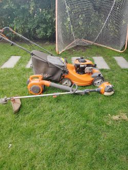 Husqvarna lawn motor blower and edger