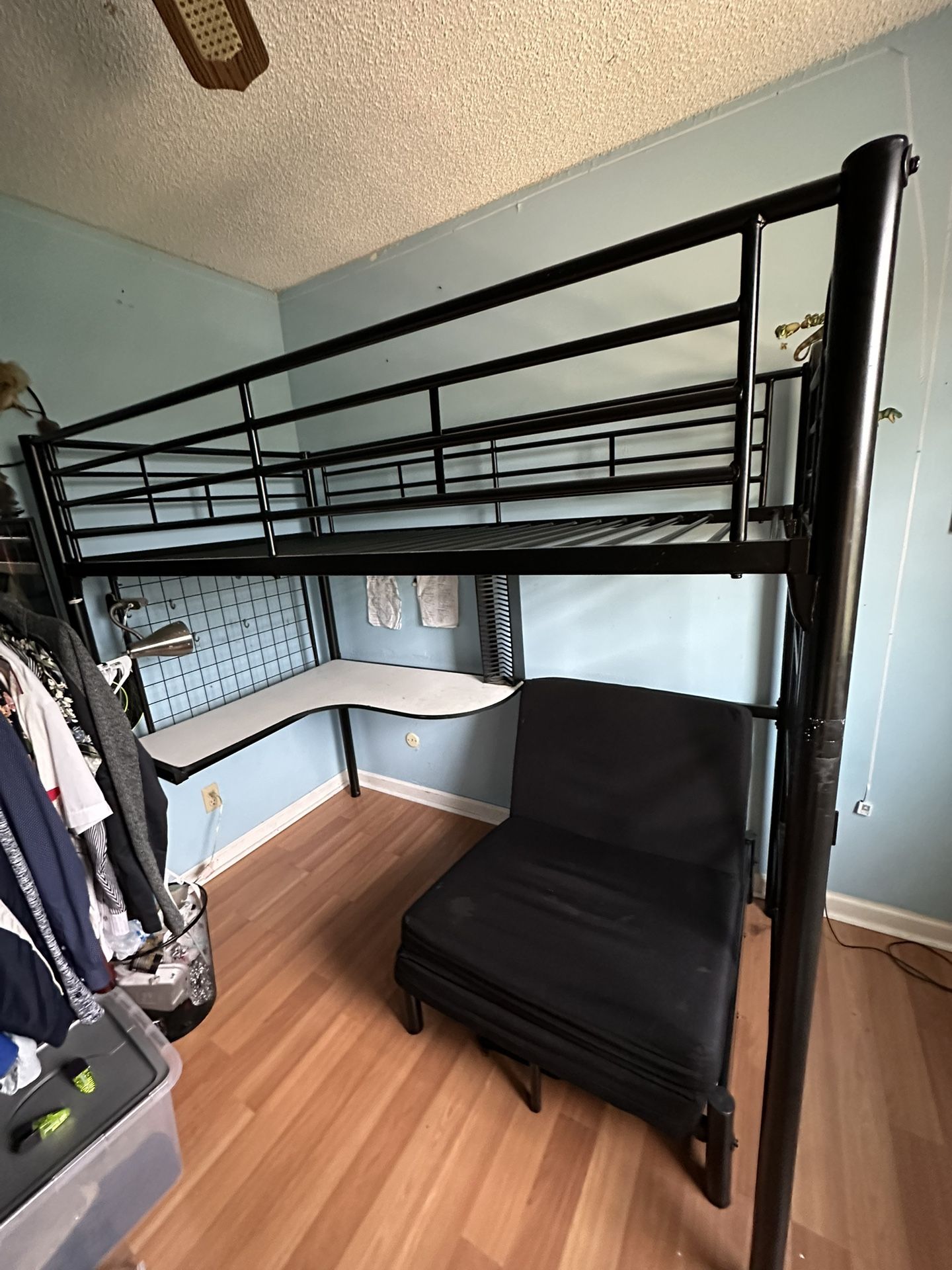 Loft Bed and Futon Chair