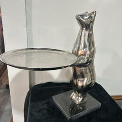 Aluminum Bear Business Card Holder/Tray