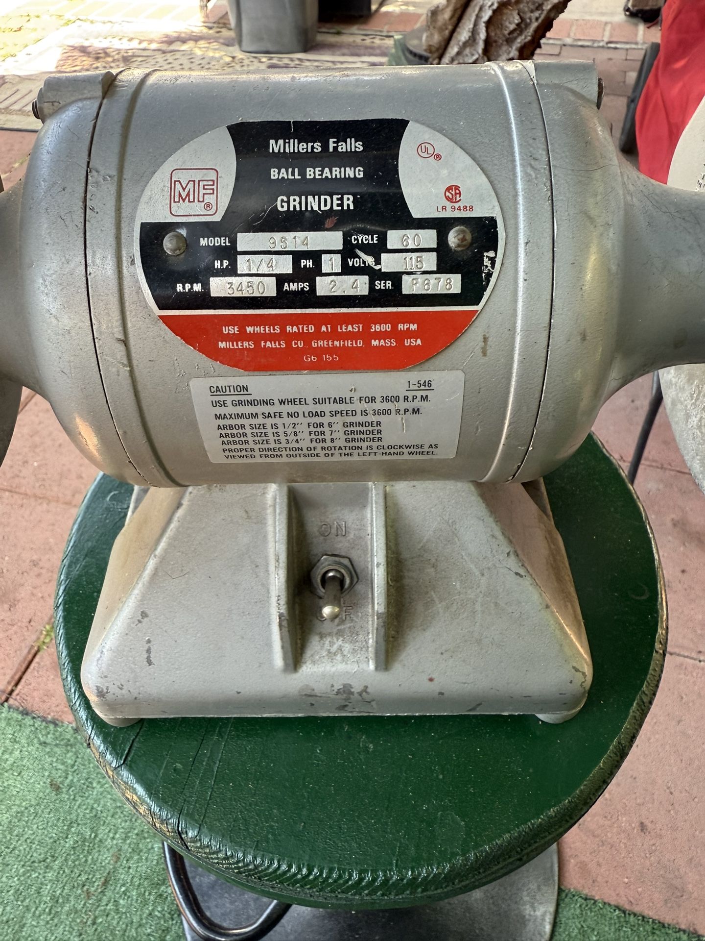 Millers Falls Ball Bearing Grinder