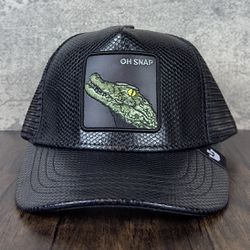 Goorin Bros The Farm Animal Snap Goes The Alligator Trucker Hat Exclusive Limited Holo Tags Labels New