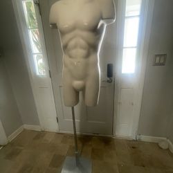 Male Mannequin Torso w Stand/Base