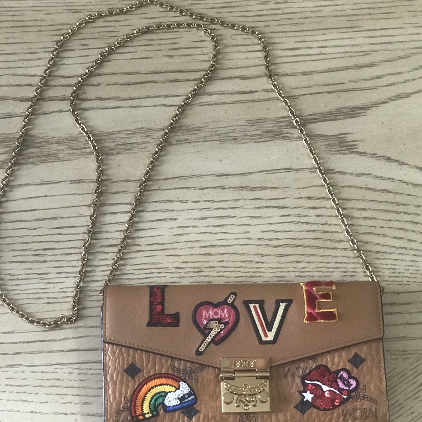MCM Patricia Love Patch Wallet/Purse
