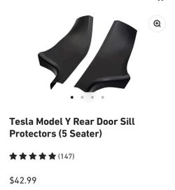 Tesla Model Y Rear Door Sill Protectors