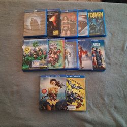 Lot Of 12 DC Movie Blu-Rays