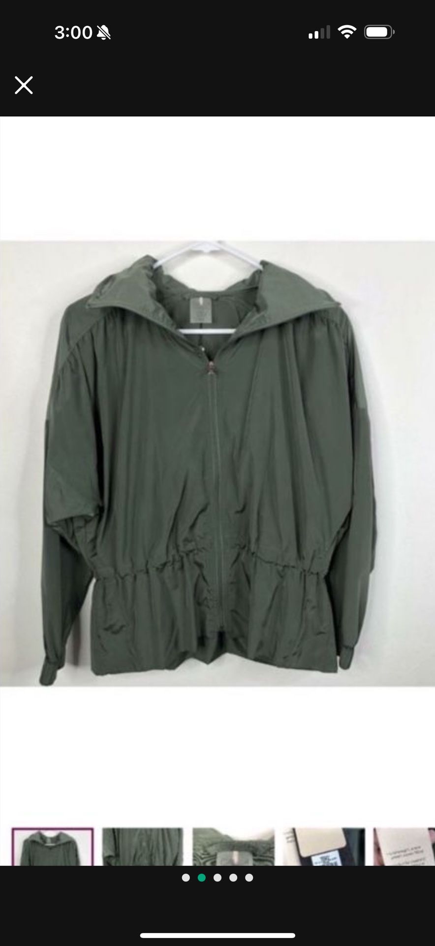 WOMENS SMALL CALIA JACKET FULL ZIP LIGHT WEIGHT