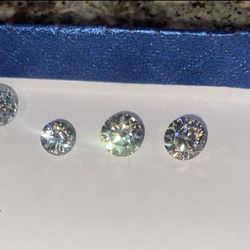 1 Carat White D Color VVS1  Moissanite Diamonds 1 Carat BEST QUALITY!!