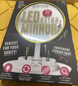 Led Retro Makeup Mirror