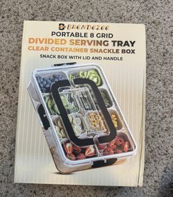 Snackle Box. Snack Box with Lid and Handle. New In Box. Never Used