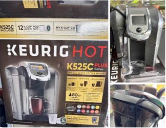Keurig K525C Plus Series Coffee Maker - 80oz Reservoir & Touchscreen