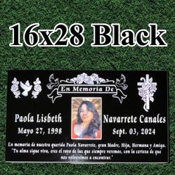 Custom 16x28 Headstone 