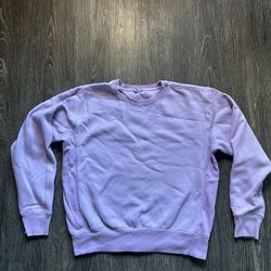 Unisex Lavender Crewneck Fleece – Size M