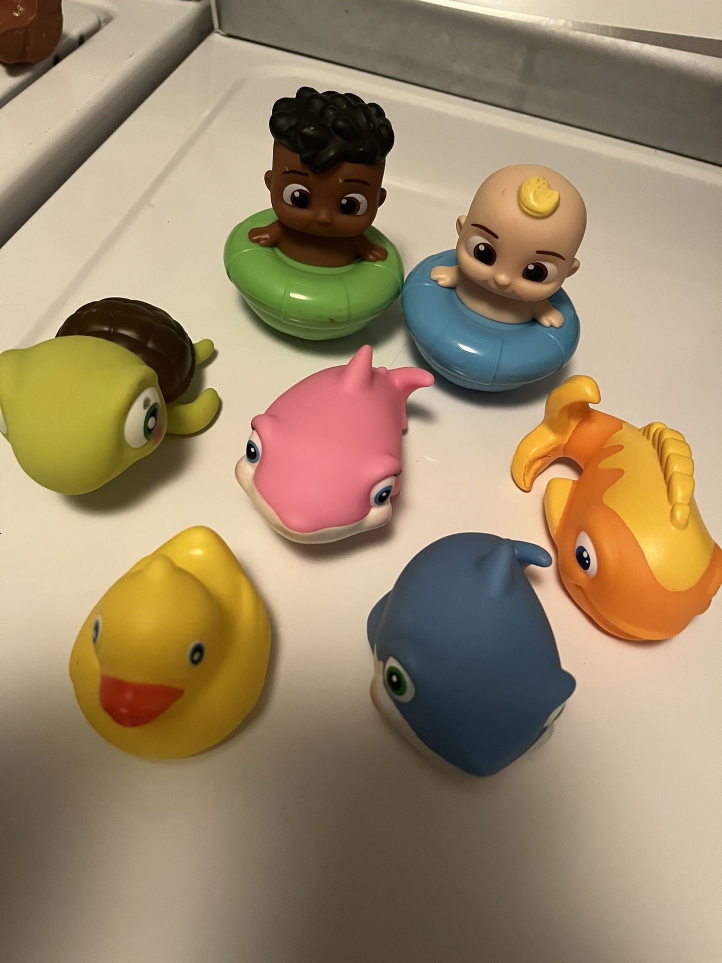Cocomelon Bath Toys Lot