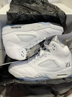 AIR JORDAN 5 RETRO "WHITE METALLIC