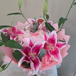Roses And Lilies Bouquet