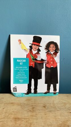 HALLOWEEN MAGICIAN KIDS SIZE SMALL 4-6 COSTUME