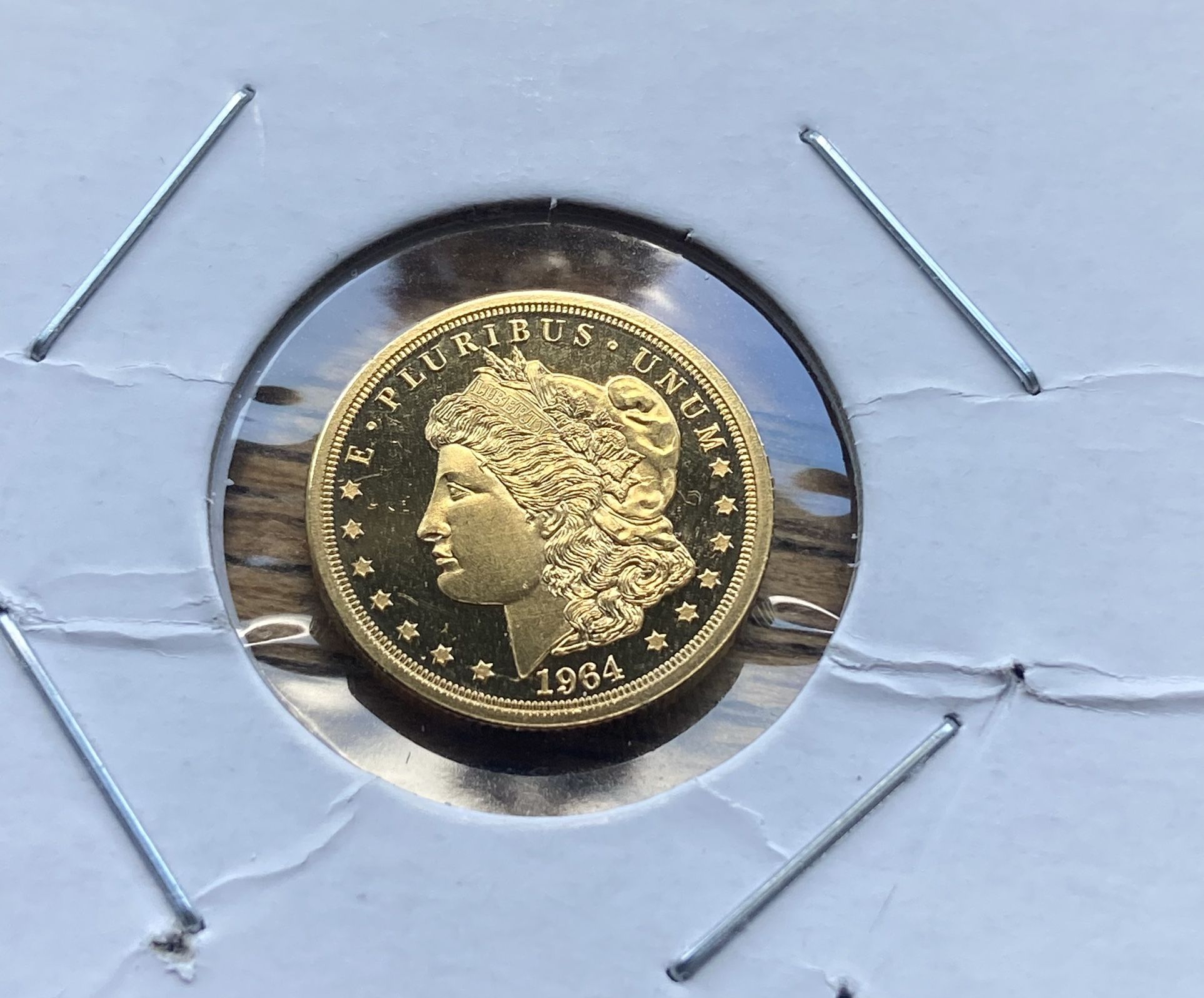 Cook Islands 2024 Morgan $5 – 24% Gold – .0239 oz AGW – 1/10 oz Coin /- Send Me Your Offer-/