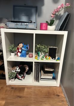White shelves